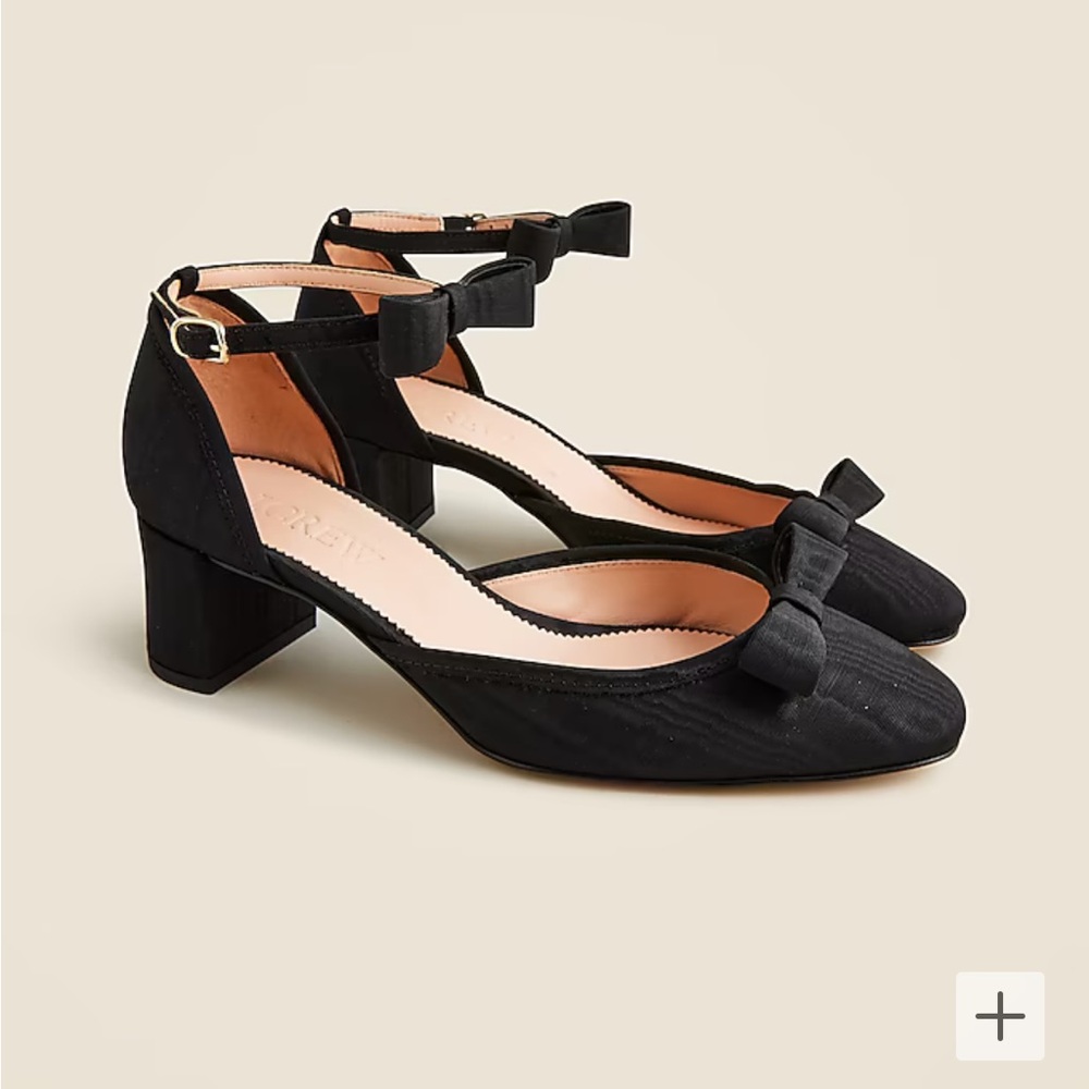 J Crew Millie bow ankle-strap heels size 9.5